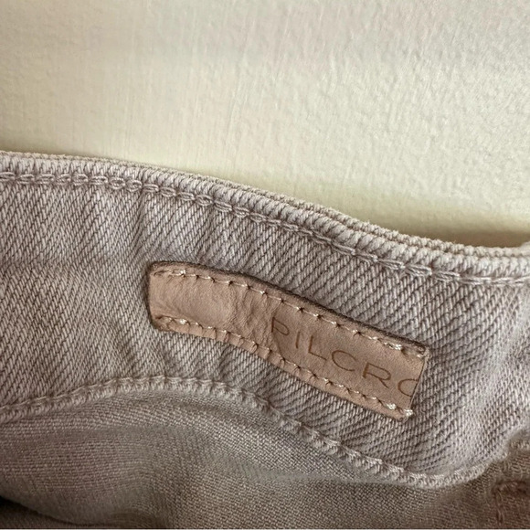 Anthropologie Pilco Plus 16W The Vintage Straight Jeans Beige Straight Leg Tan - Picture 8 of 10